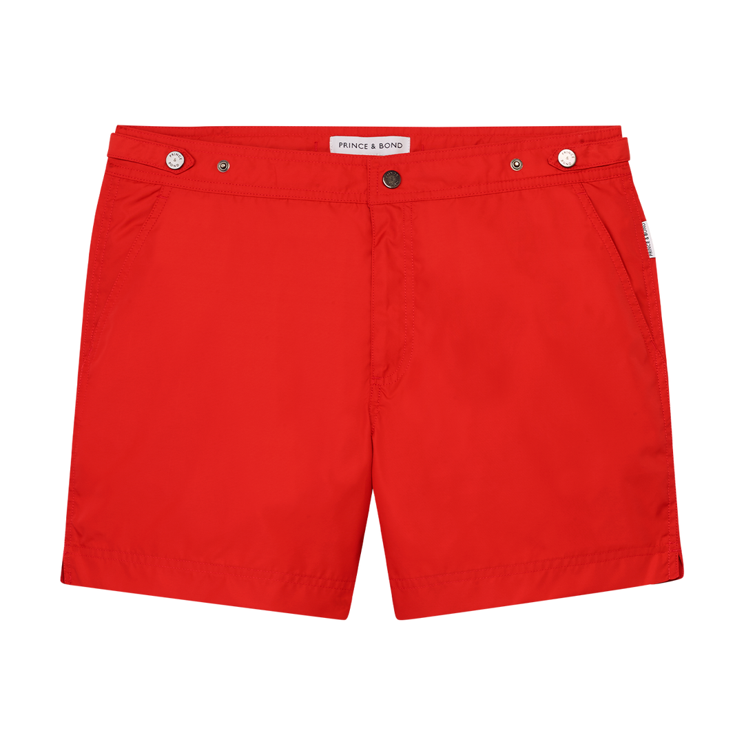 Elvio Red Fiesta Swim Short
Cut in our signature Elvio silhouette, these hybrid swim shorts are made from red quick drying breathable shell.




An elevated take on the classic swim shorts, thswim shorts