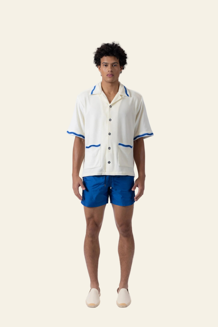 Luka Wave Embroidered Terry Shirt