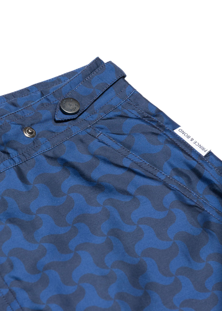 Elvio Shark Tooth Print Swim Shorts