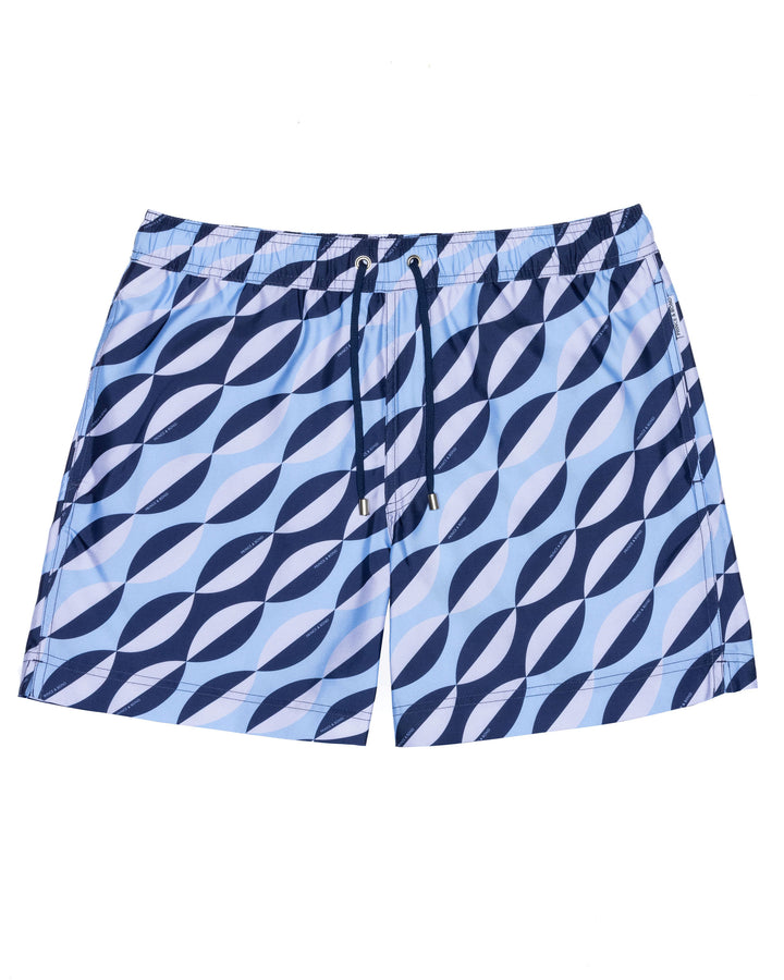 Easton Ponti Geometrical Print Swim Shorts