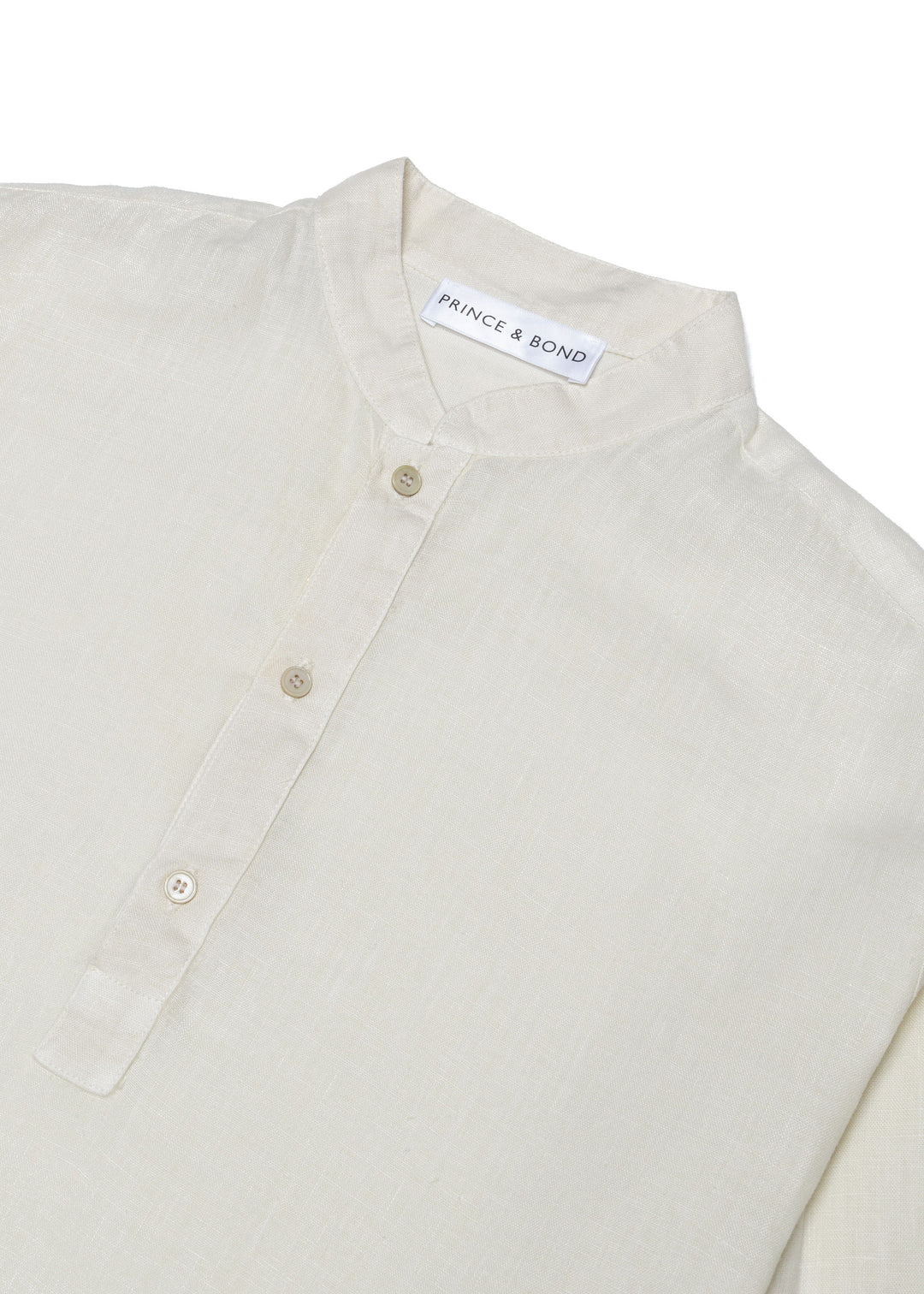 The Edward Linen Polo - White