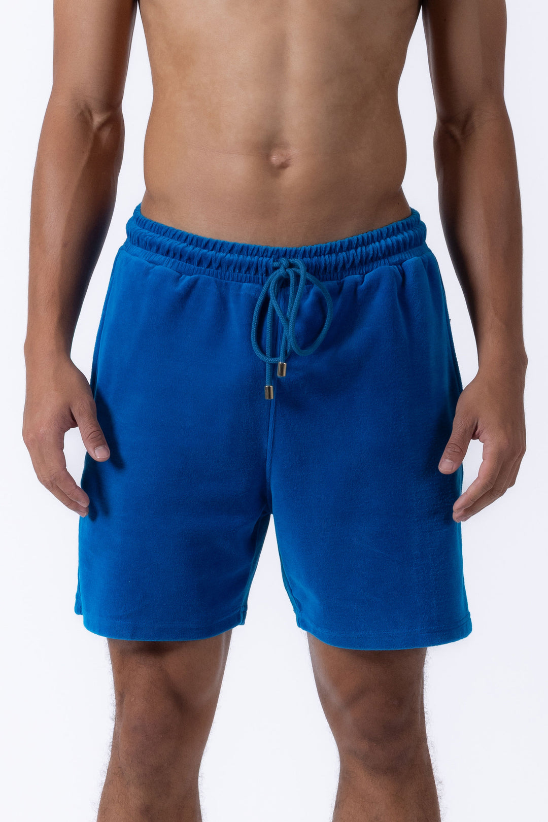 Riviera terry shorts - Mykonos blue
