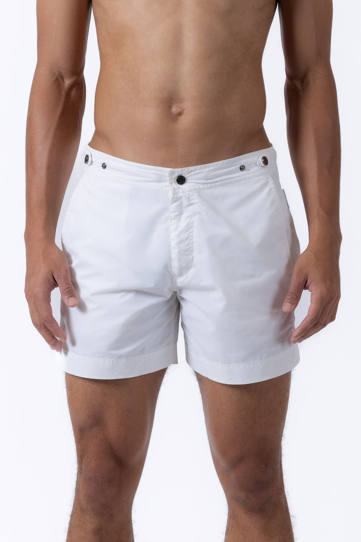 Elvio White Swim Short