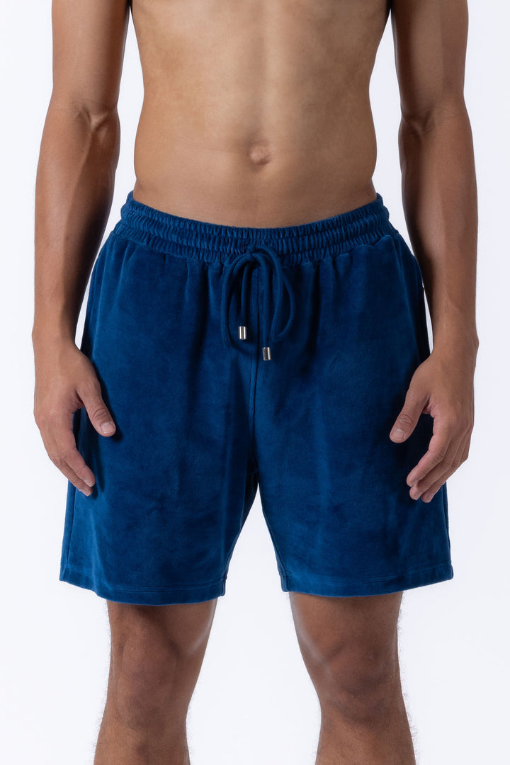 Riviera terry shorts - Sailor blue