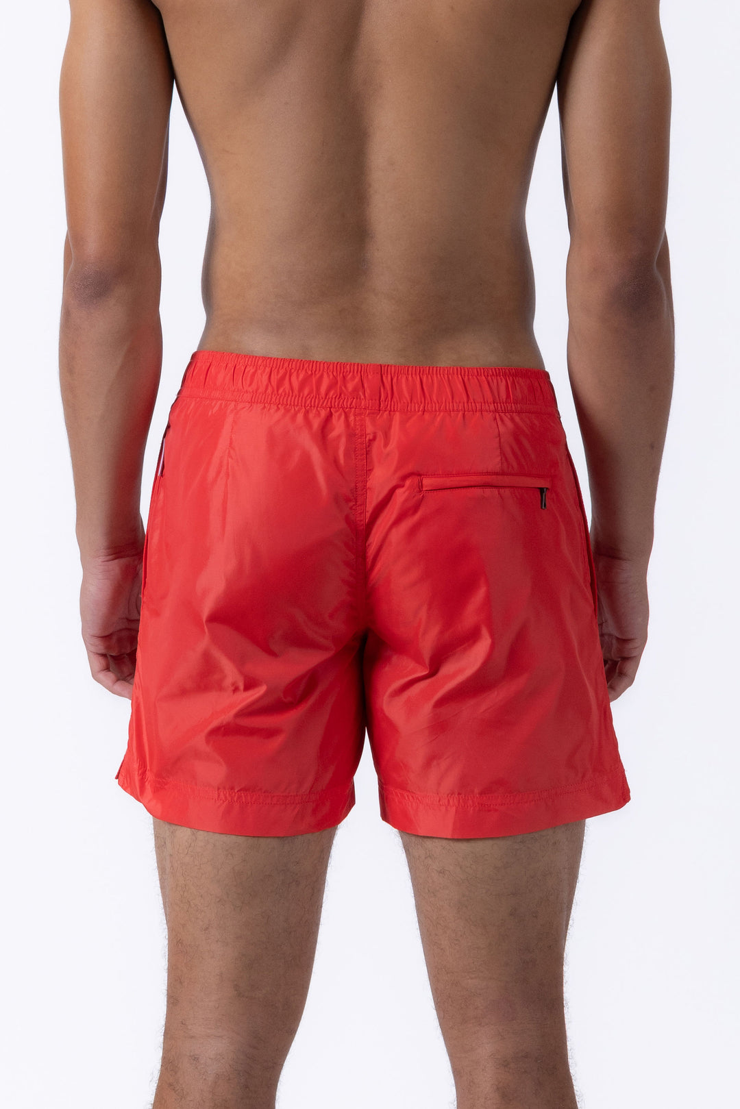 Easton Red Logo Embroidered Swim Shorts