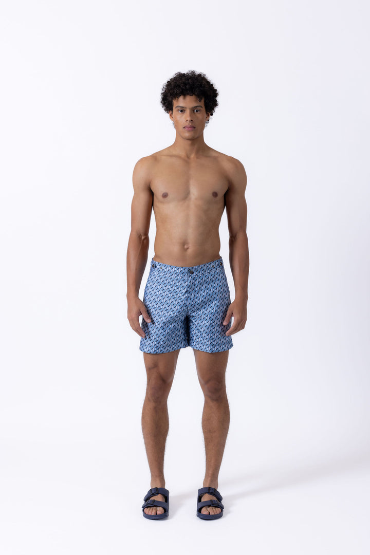 Elvio Tailored Sorrento Print Swim Shorts