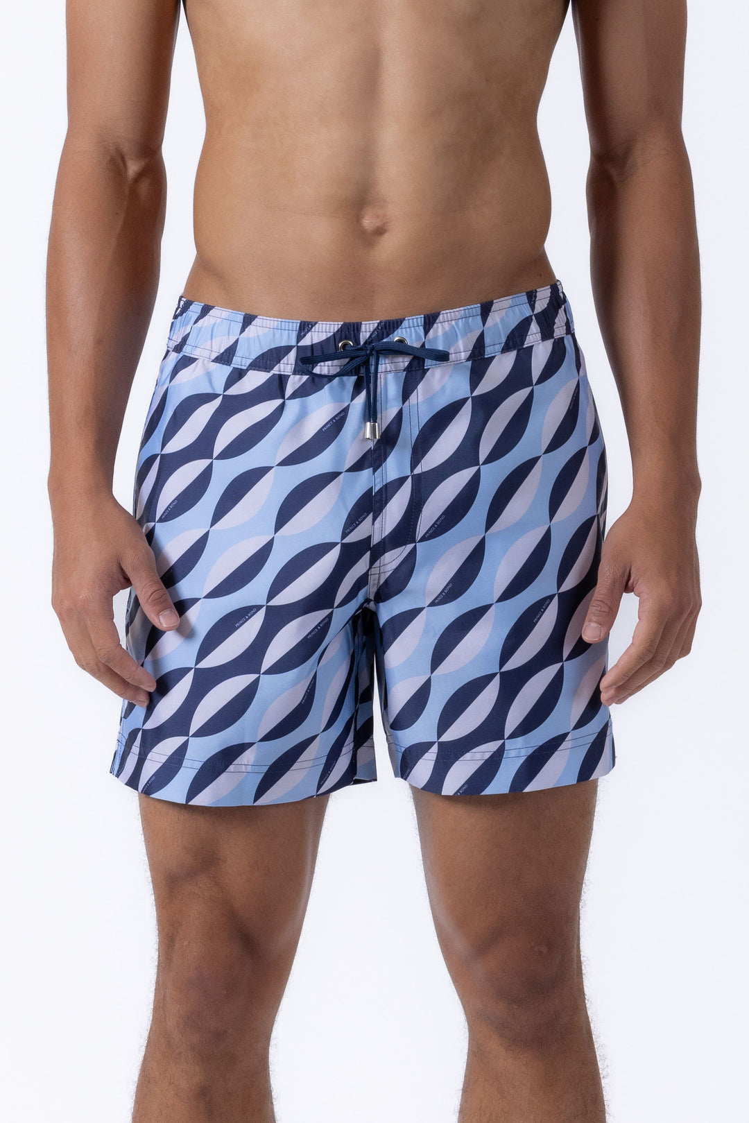 Easton Ponti Geometrical Print Swim Shorts