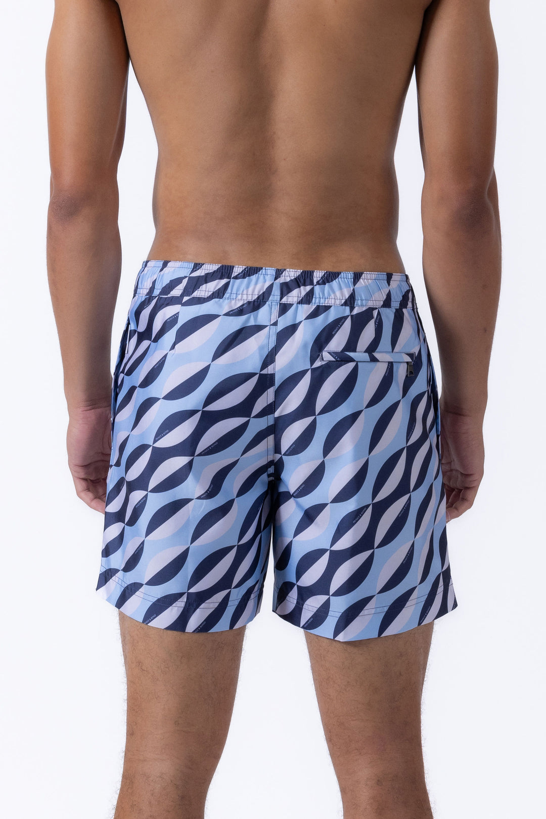 Easton Ponti Geometrical Print Swim Shorts