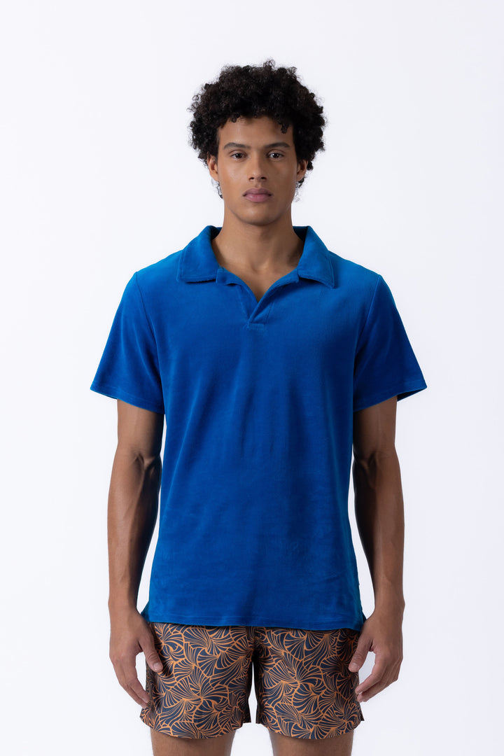 Riviera Terry Polo - Mykonos Blue