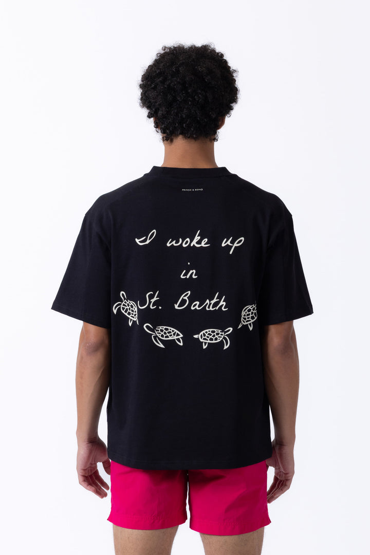 I Woke up in ST Barth T-Shirt - Black