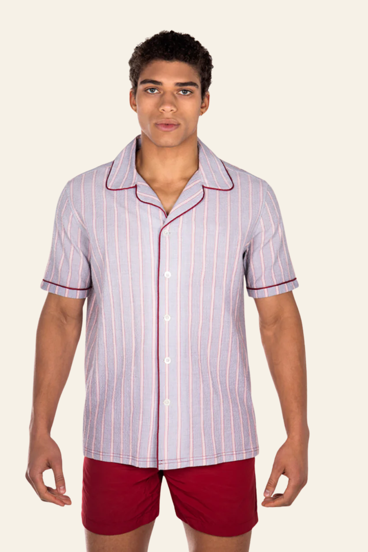 Luka camp collar Shirt with Piping