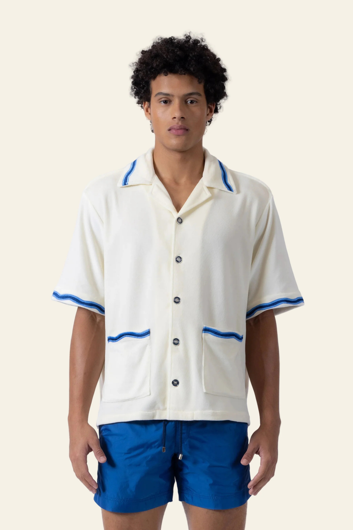 Luka Wave Embroidered Terry Shirt