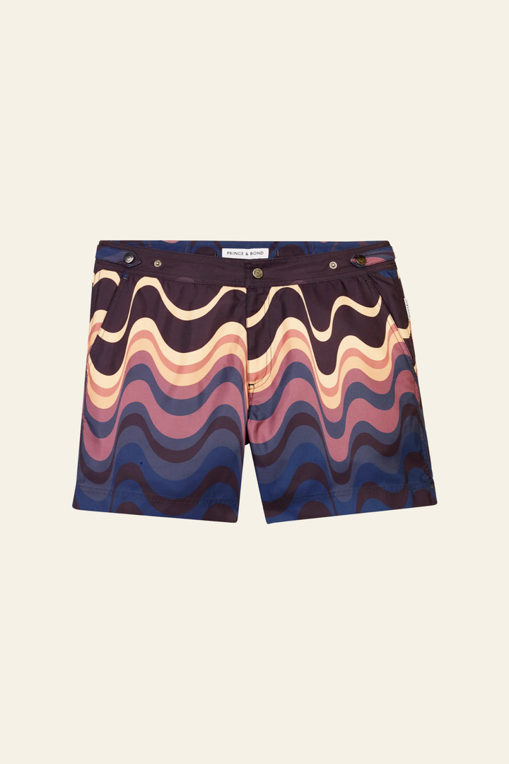 Elvio Swim Short in Wave Print