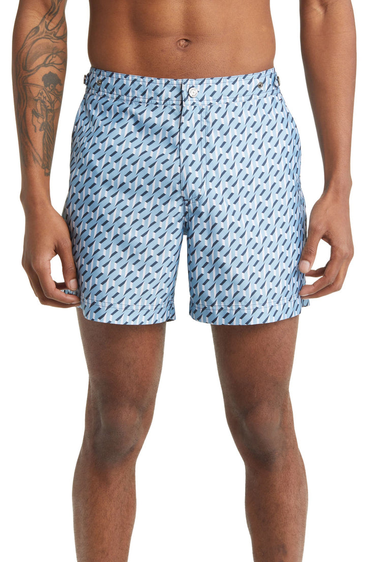 Elvio Sorrento Print Swim Shorts