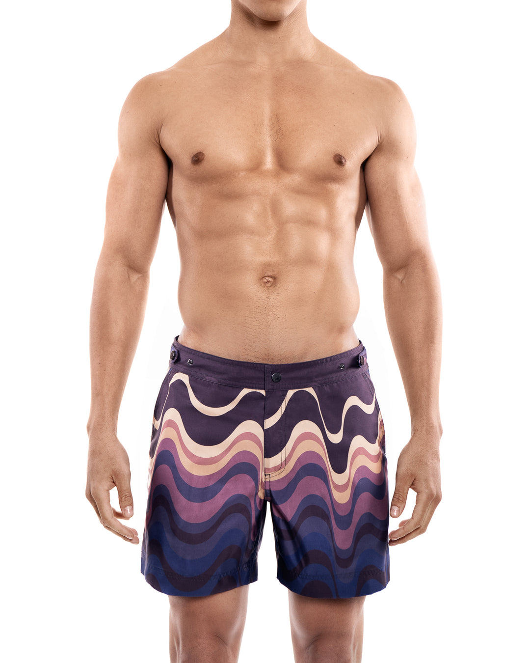 Elvio multicolored Wave Print Swim Short


  Cut in our signature Elvio silhouette, our hybrid swim shorts are made from  quick drying and breathable shell and printed in a retro brown wave pattern. 




Aswim shorts