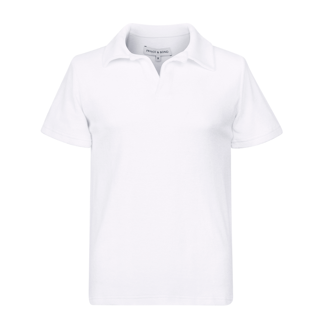 Riviera Terry Polo
  
Cut from  organic terry toweling fabric that is soft and highly breathable, our Riviera polo is designed with an open placket which exudes effortless cool.
An Id