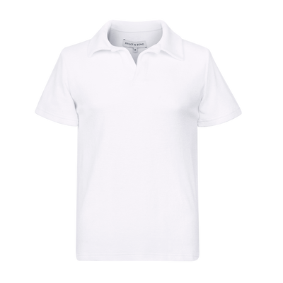 Riviera Terry Polo
  
Cut from  organic terry toweling fabric that is soft and highly breathable, our Riviera polo is designed with an open placket which exudes effortless cool.
An Id