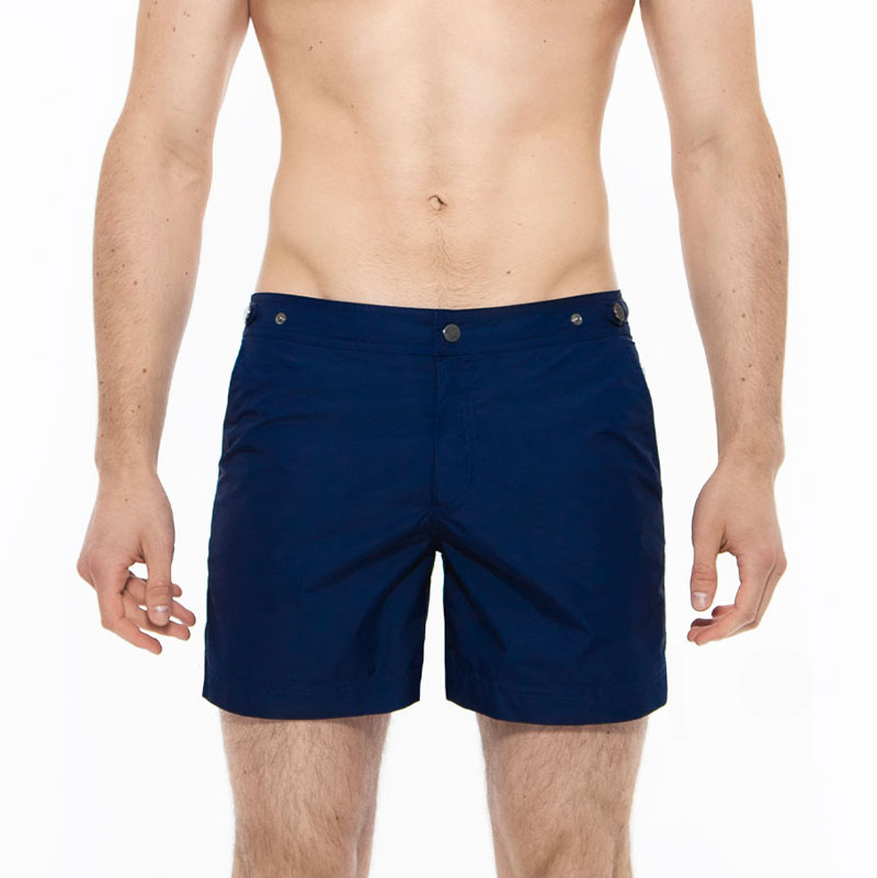 Elvio Blue Tailored Deep Sea Swim ShortCut in our signature Elvio silhouette, these hybrid swim shorts are made from quick drying breathable shell. 
An elevated take on the classic swim shorts, they featuswim shorts