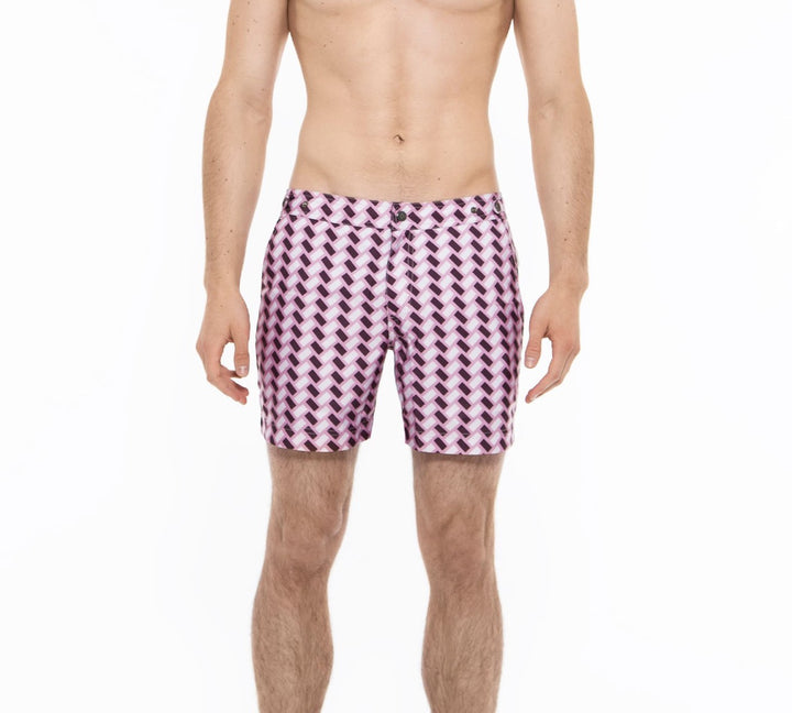 Elvio Pink Retro Tile Print Swim Short

Cut in our signature Elvio silhouette, our hybrid swim shorts are made from quick drying and breathable shell and printed in a pink geometric pattern.




An elevaswim shorts