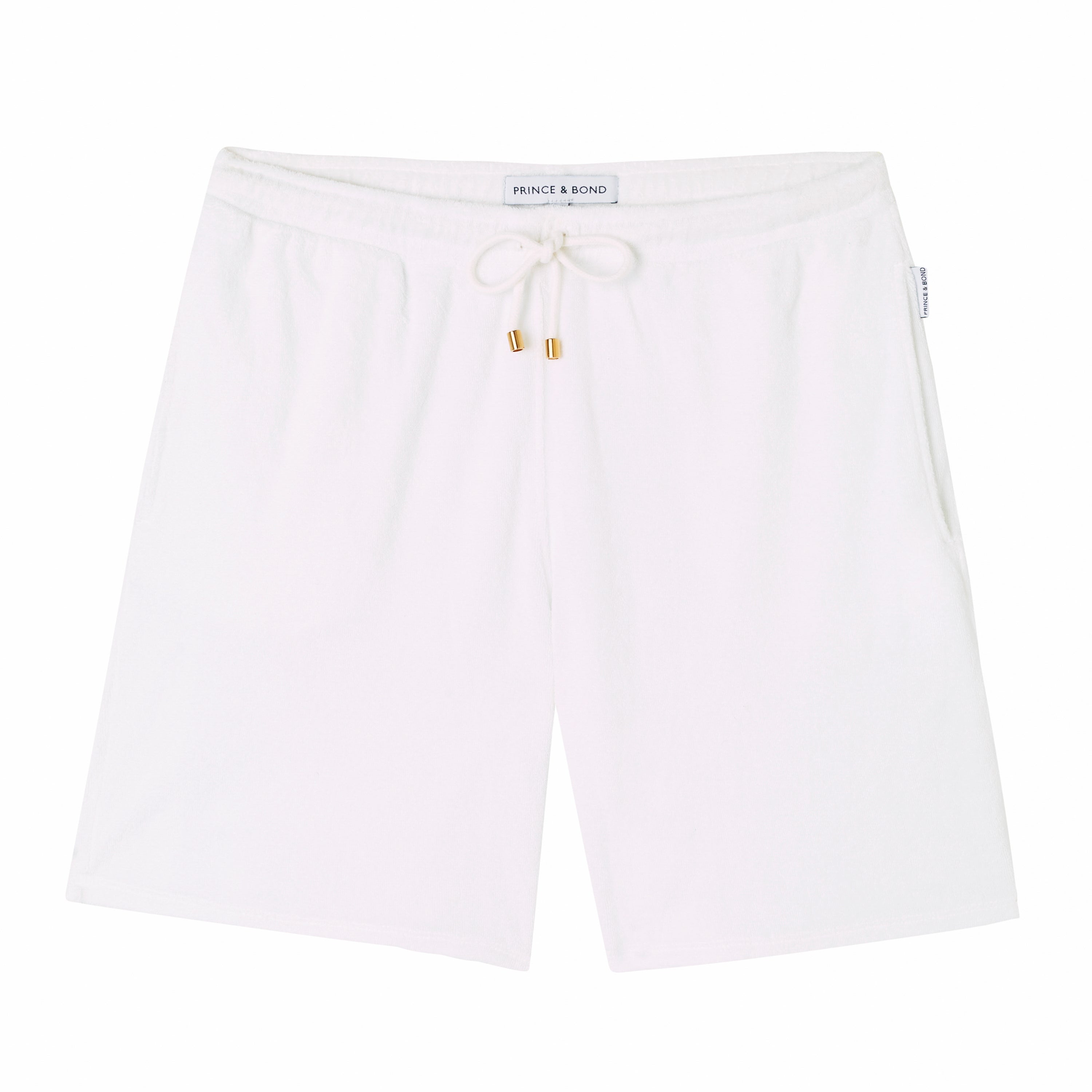 White Riviera terry shorts Prince Bond